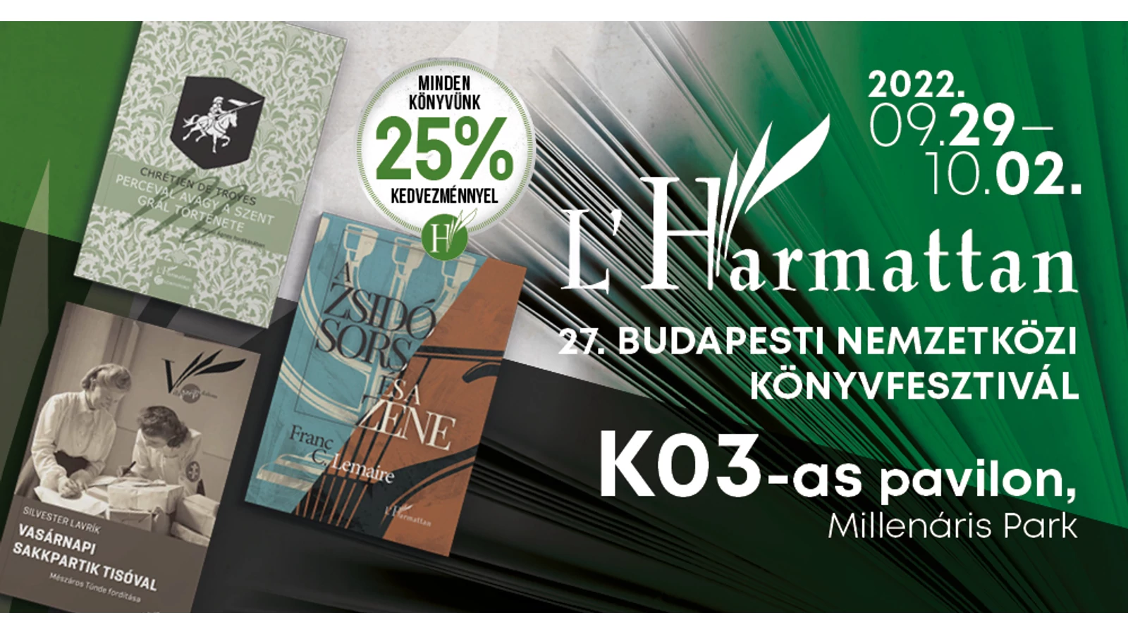 L'Harmattan Kiadó a 27. Budapesti Nemzetközi Könyvfesztiválon